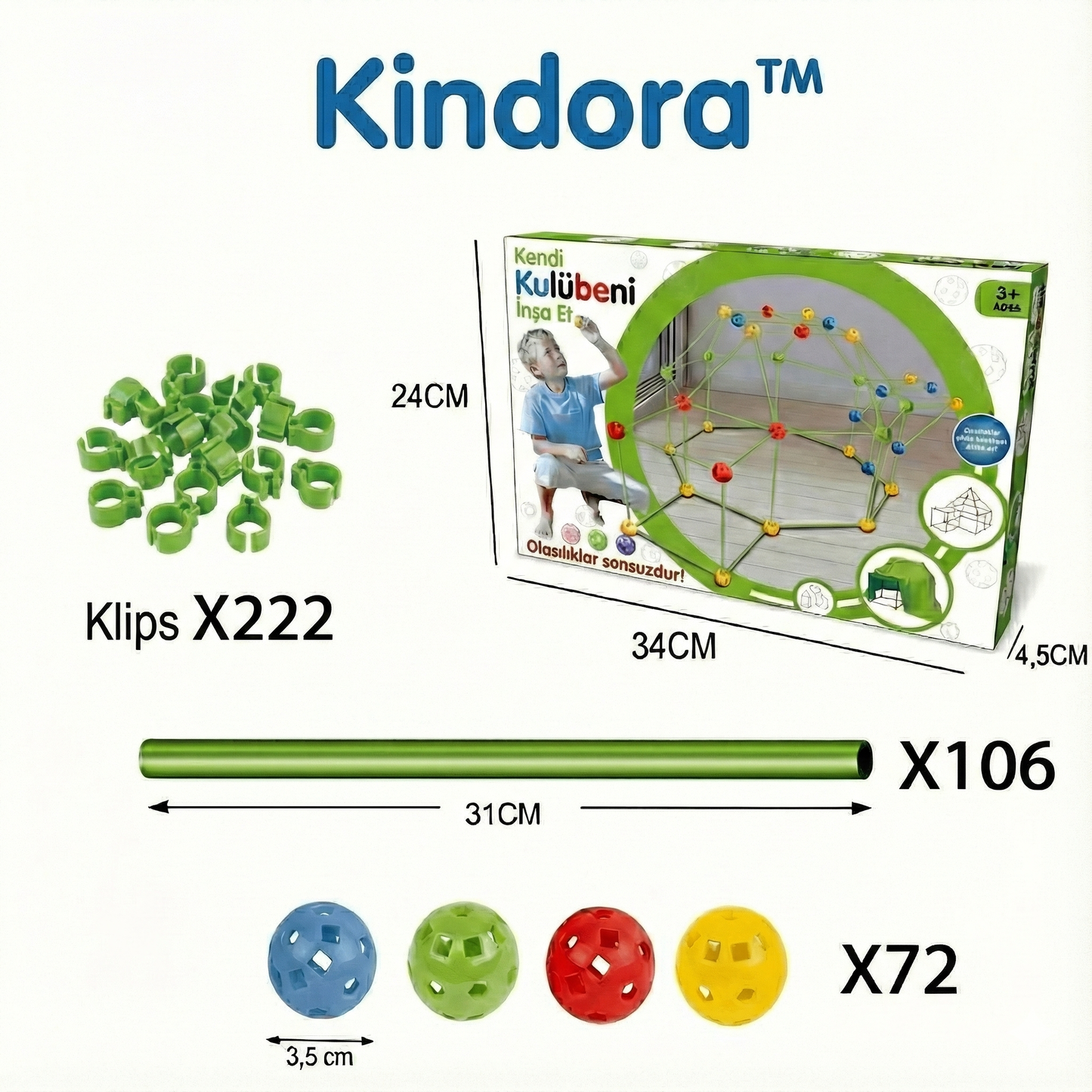 JoyoKids™ Kindora - Hayalindeki Sihirli Çadırı Kur!