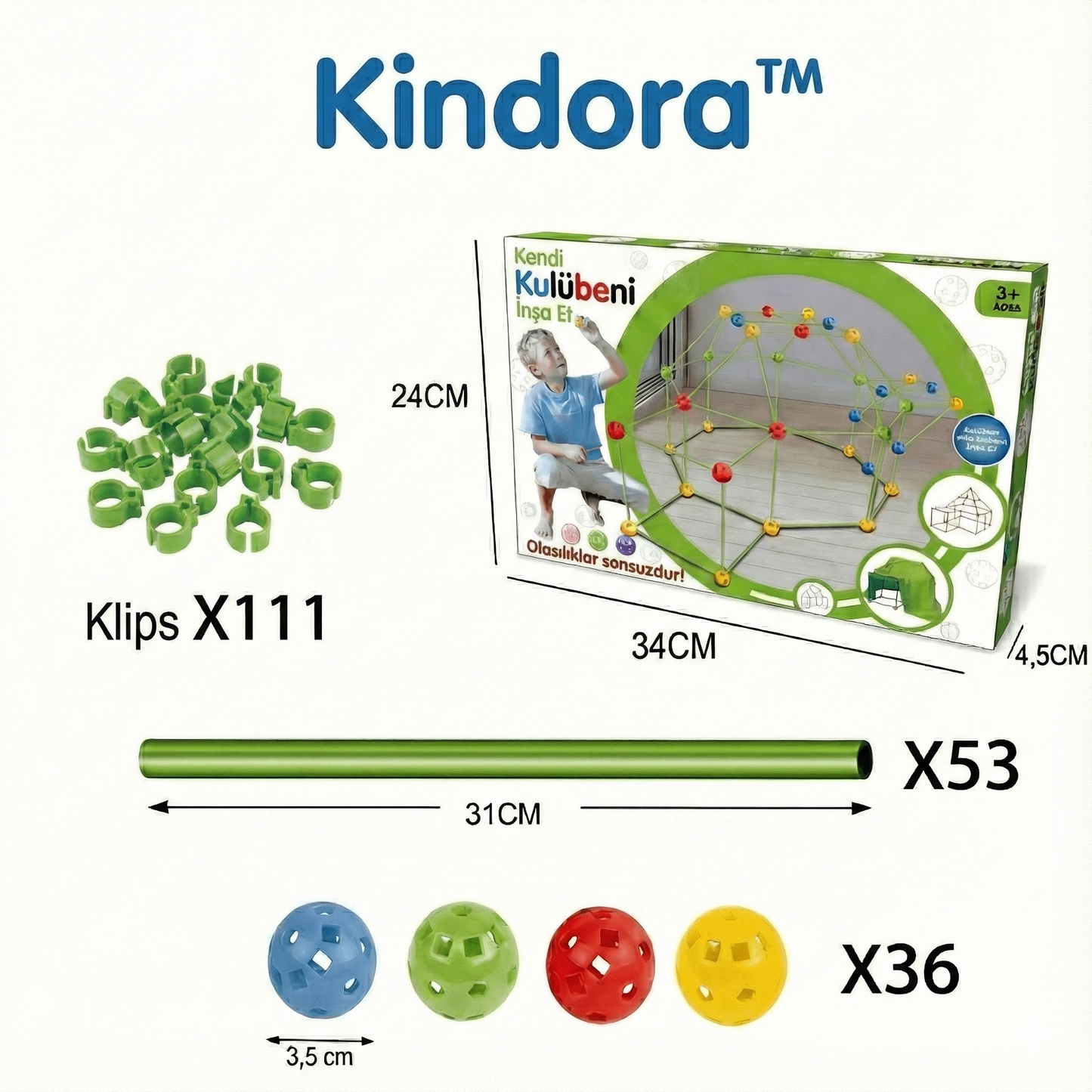 JoyoKids™ Kindora - Hayalindeki Sihirli Çadırı Kur!